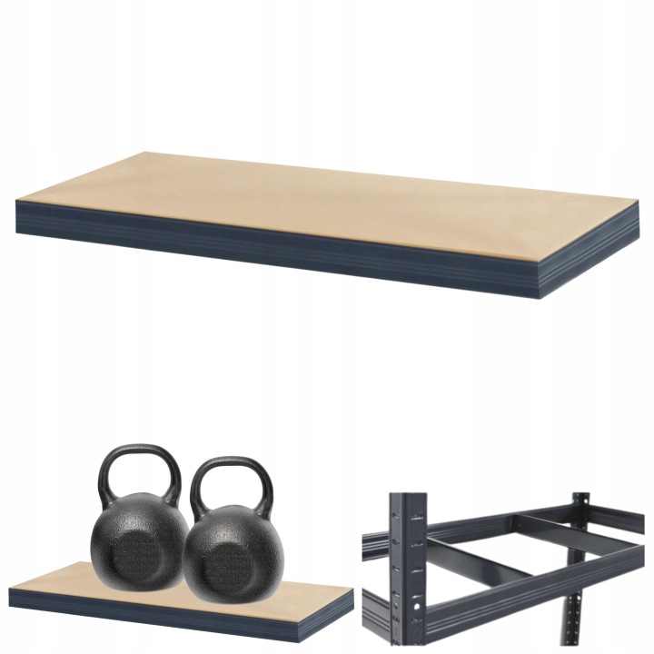 Police pro kovový regál Helios 75x30 cm 1Px275 kg Příčníková Deska Šedá
