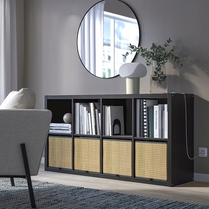 Стелаж Ikea KALLAX 77 см x 147 см x 39 см дуб натуральний — фото 5