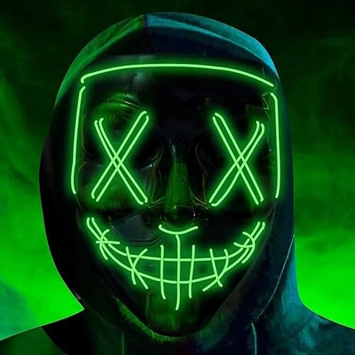 Маска LED PURGE на хелловін керована карнавал костюм для пари для дому — фото 2