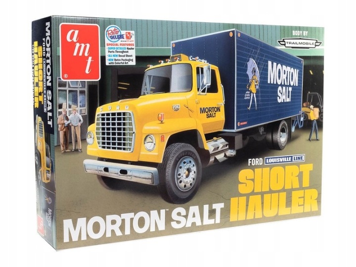 Модель пластикова - Вантажівка 1:25 Ford Louisville Short Hauler Morton Salt — фото 2
