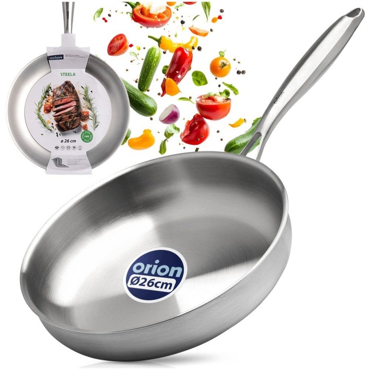 Pánev Steaková pro smažení a dušení Orion Steela plyn/indukce 26 cm