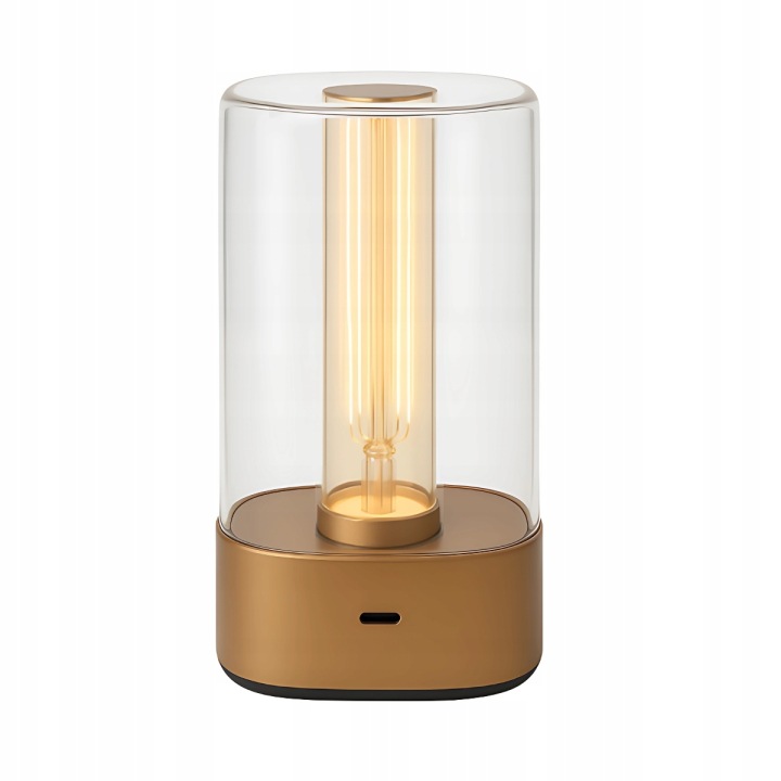 Stolní lampa Abigali Tuso 3W Usb-c, nabíjecí, moderní zlatá