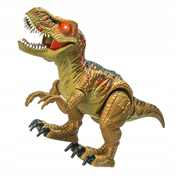 DINOSAUR CONTROLLED BY REMOTE CONTROL FOR CHILDREN T-REX RC WALKS ROARING DANCES LED Minimum kid's age 3