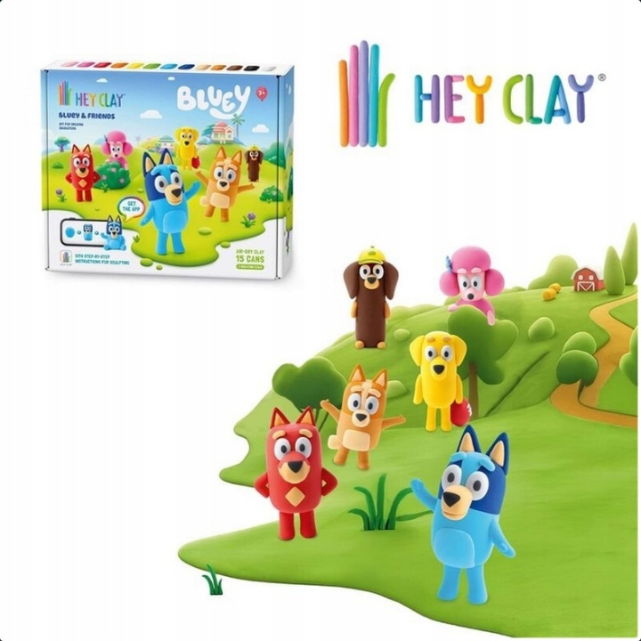 Hey Clay Маса для ліплення набір Bluey і Друзі Аксесуари HCL15031 — фото 4