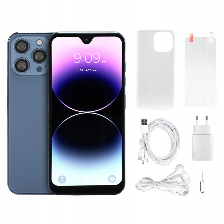 I14 Pro Max 4G Розблокований смартфон 6,7 дюйма IPS Екран HD 2,4 ГГц 5 0 В — фото 2