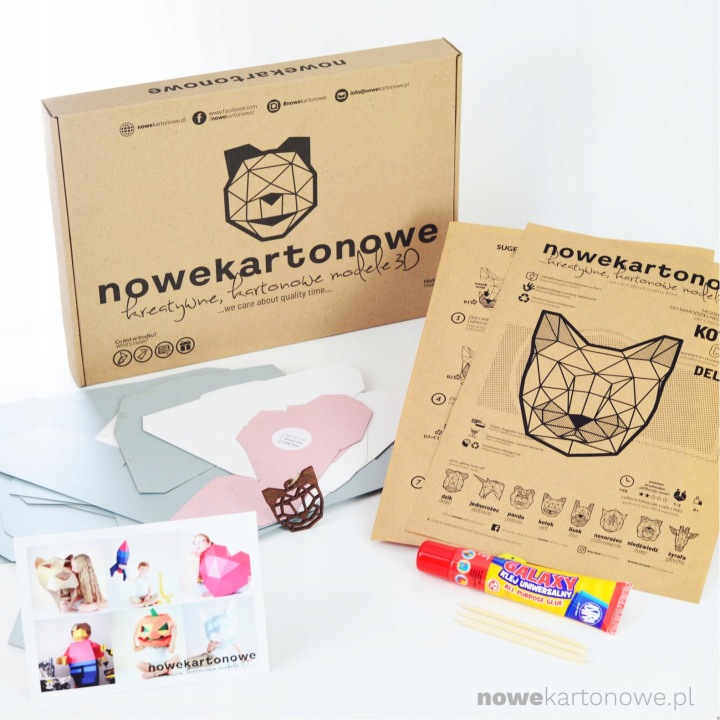 Великий Кіт NoweKartonowe - картонна прикраса 3D — фото 3
