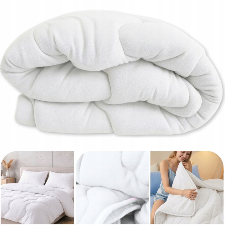 Přikrývka 180x200 Teplá Celoroční z Polaru 2 Strana 400g Textom