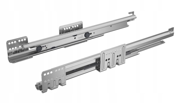 Vodicí lišty do zásuvky Actro s plným výsuvem a systémem Silent System, 450 mm Hettich