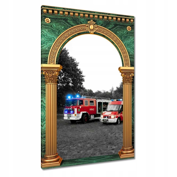 Obrazy 80x120 Hasiči