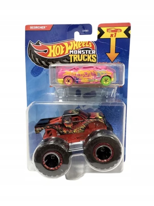SCORCHER + машинка авто HOT WHEELS Mattel машинка MONSTER TRUCKS 1:64