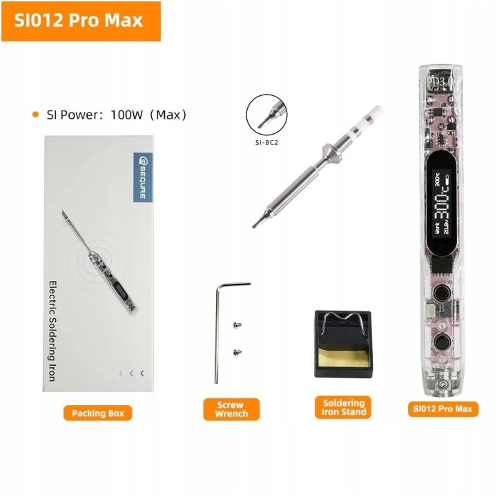 Přenosná páječka Oled Sequre SI012 Pro Max hrot SI-BC2