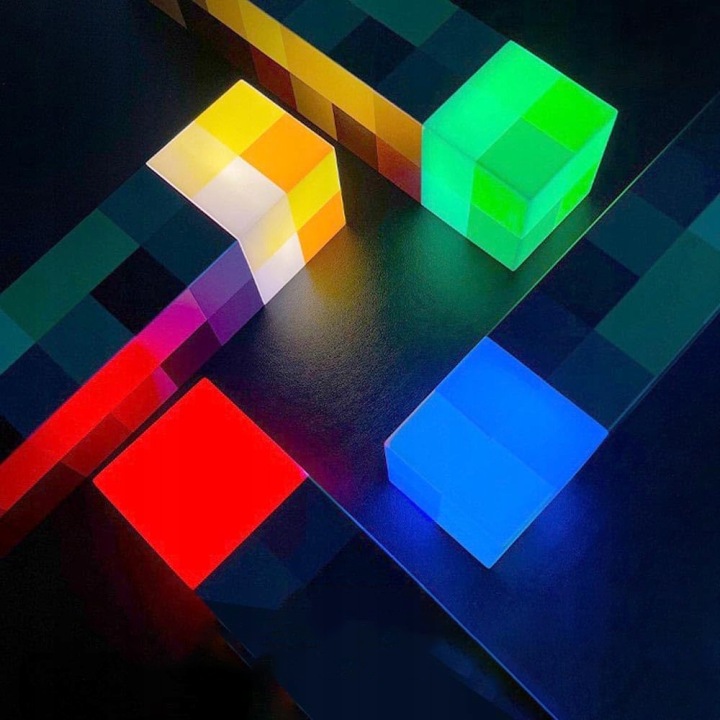 Лампа смолоскип PIXEL MC LED RGB ефект полум'я пульт таймер для офісу — фото 3