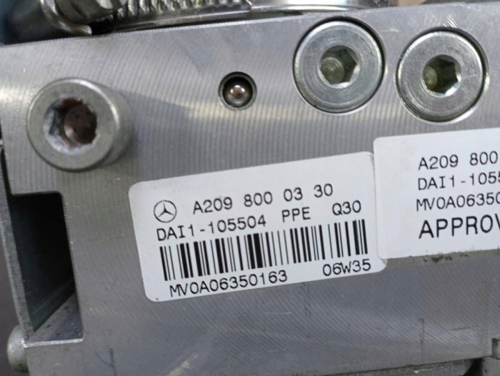 MERCEDES CLK W209 LIFT HYDRAULIC HYDRAULIC SHIP A2098000330 8