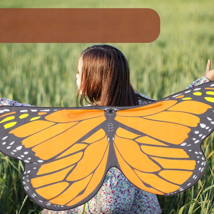 BUTTERFLY CAPE для дітей помаранчевий відгалуження в хелловін — фото 10