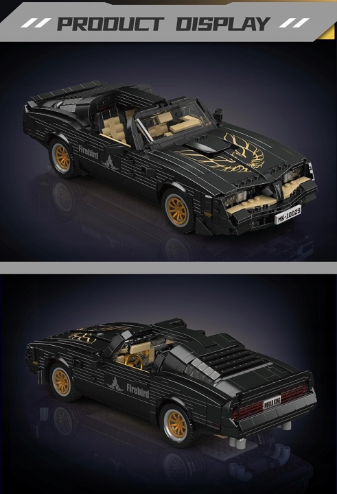 Конструктор Mould King 10029 Автомобіль Pontiac Firebird Technic 1557 ел. — фото 7