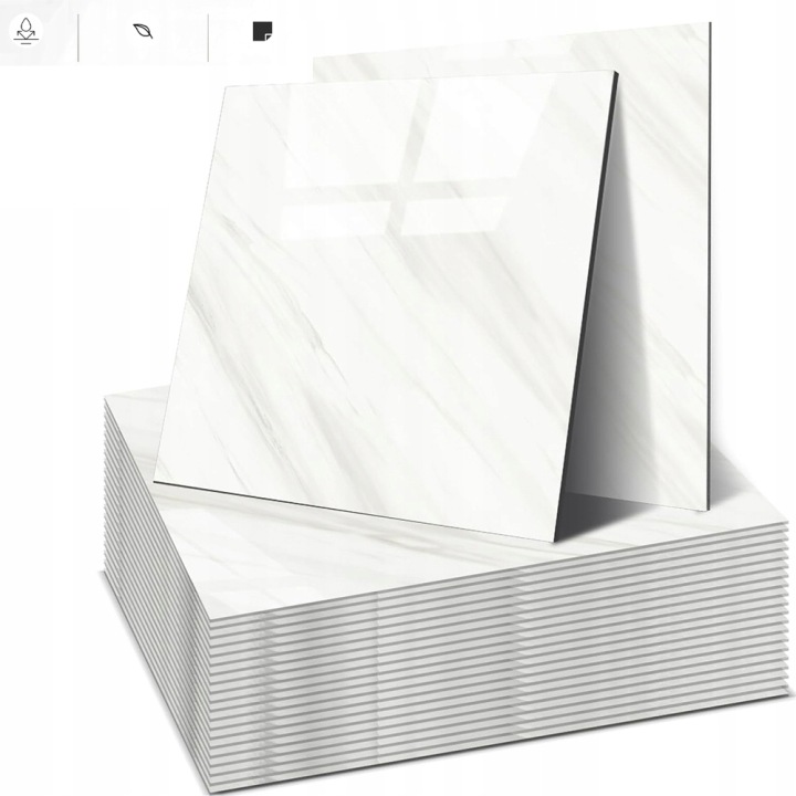 Pvc Samolepící Dlaždice Silné Voděodolné Imitace Mramor 40 Kusů 30x30 cm