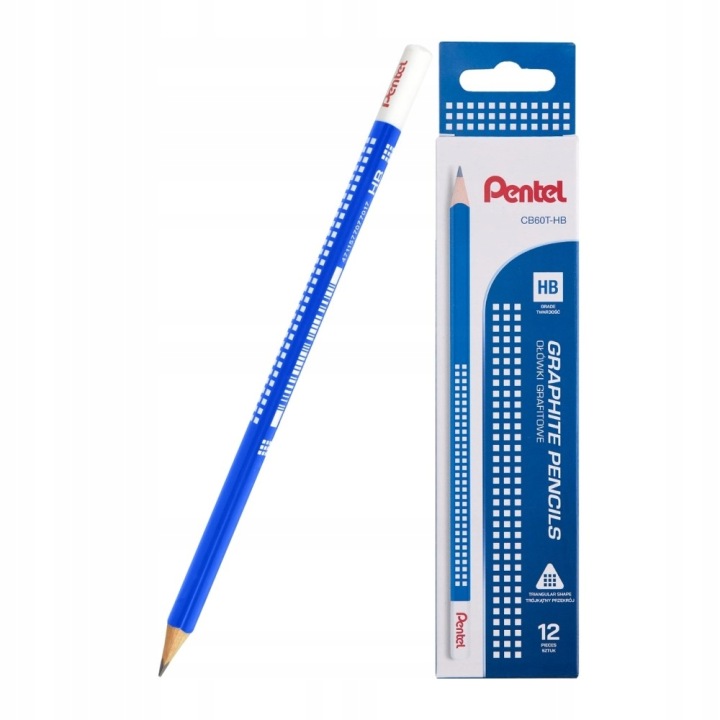 Олівець дерев'яний твердість HB трикутний CB60T-HB PENTEL — фото 2