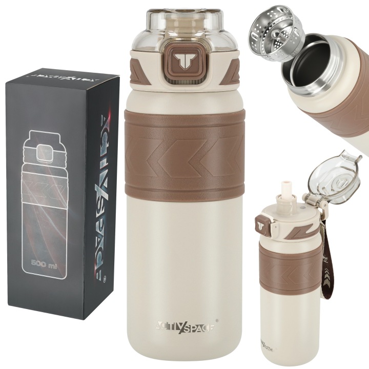Termohrnek Na Kávu Čaj Do Auta Vzduchotěsný Protiskluzový 500 ml