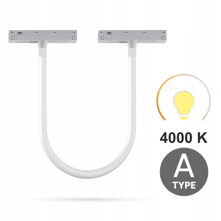 Lampa Tuba 1M 16W RG1 Typ A pro kolejnice Smart Track 4000K Bílá
