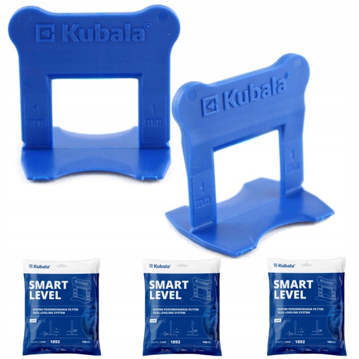 Kubala Smart Level Klipsy Pro Vyrovnávání Dlaždic 1 MM Sada 300 Kusů