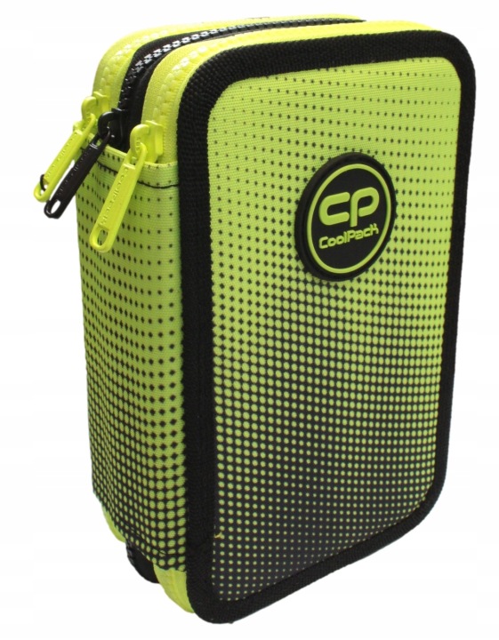 Пенал шкільний COOLPACK градієнт жовтий з наповненням з трьома відділеннями великий — фото 2
