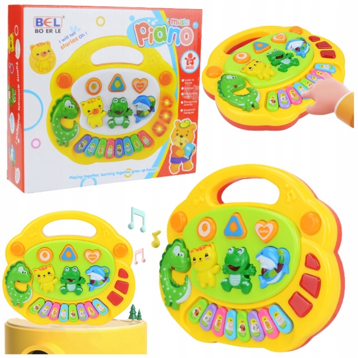 Піаніно музичні звуки тварин Lean Toys