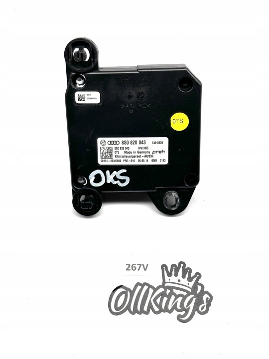 AUDI TT 8S TTS Module Unité de contrôle KLIMY Climatisateur air conditionné 8S0820043