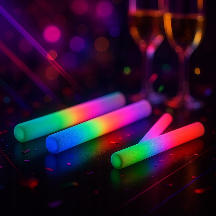 Світні Палички LED палиця на вечірку вуличну 10 шт. Поролонові Меч Світловий — фото 5
