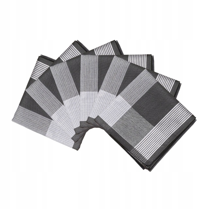 6 шт. Бавовна Для чоловіків Pocket Square Хустинки для Вечірка Suit Наречених Сірий — фото 5