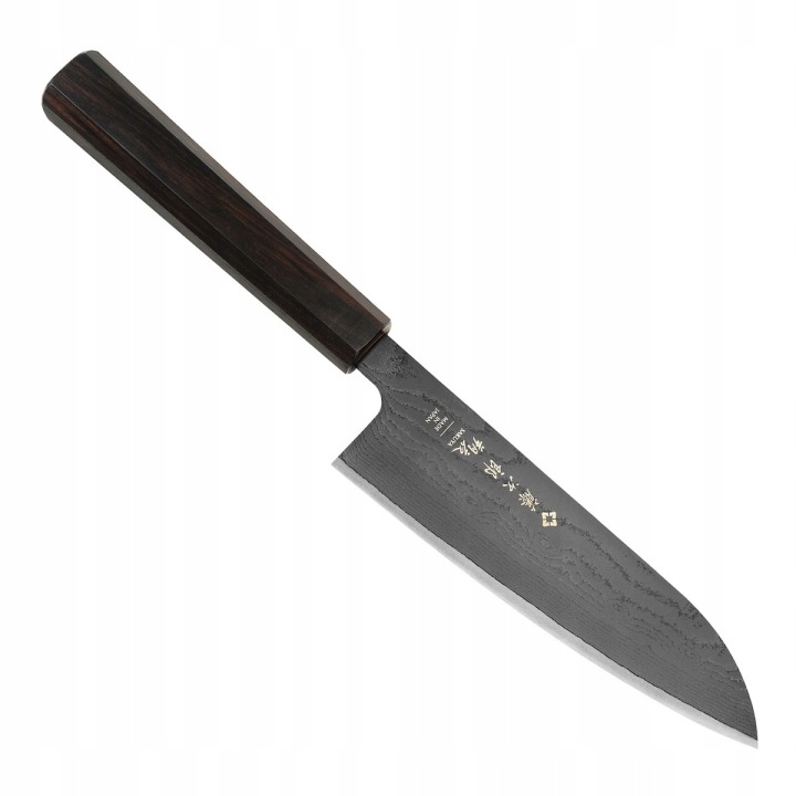 Tojiro Sakuya Black VG-10 Damascus Japonský Nůž Santoku 16,5 cm