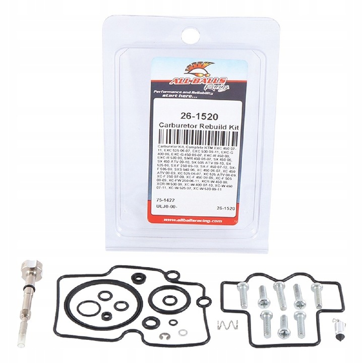 Carburetor Rebuild Kit KTM SX-F 250 05-10 Carburetor Rebuild Kit KTM SX-F 250 05-10