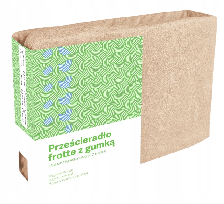 Froté Prostěradlo S Gumičkou 200X220 Béžové, Bavlněné, Béžové, Silné