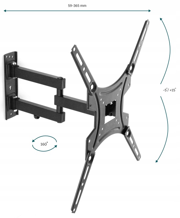 UCHWYT do Telewizora WIESZAK na TV Regulowany Obrotowy LED LCD 13-65 CALI