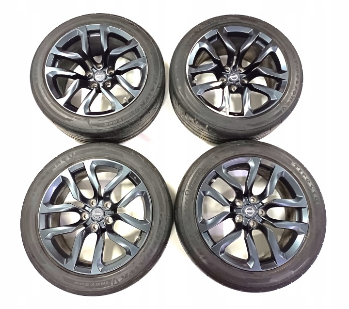 KPL roues ALU 18" disque NISSAN avant 8J arrière 9J 5x114,3 caoutchouc 225/50 245/45