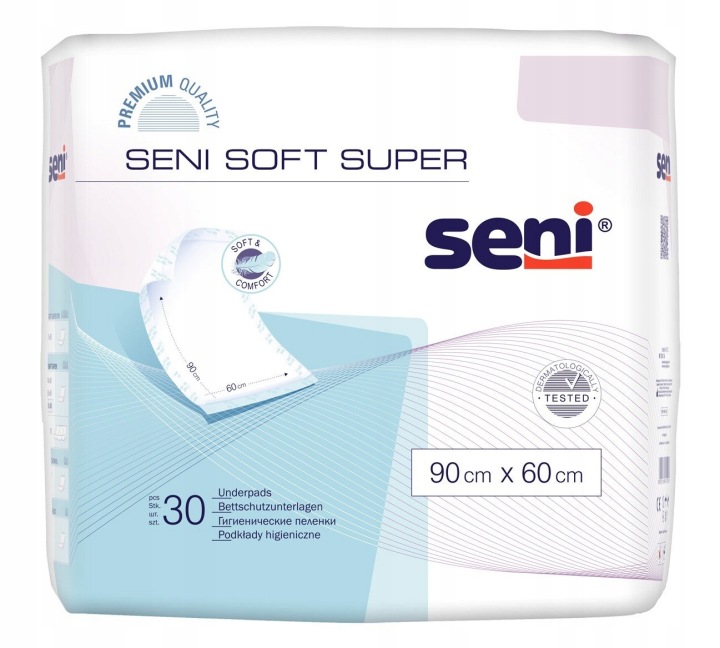 Seni Soft Супер Пелюшки гігієнічні 90x60 30 шт.