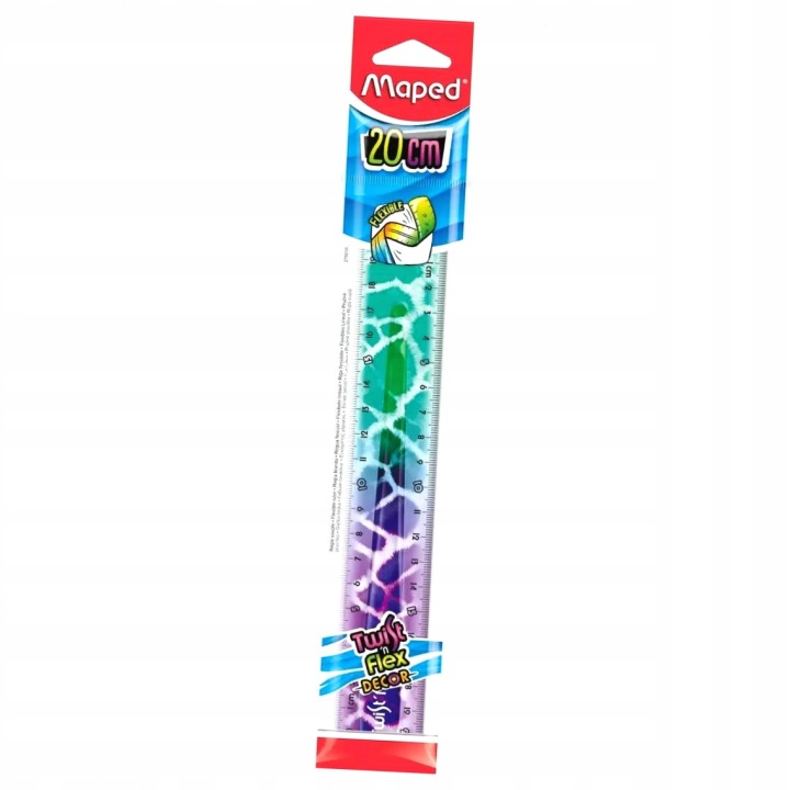 Лінійка шкільна 20 см Maped Twist'n Flex Animals неламка еластична 1 S