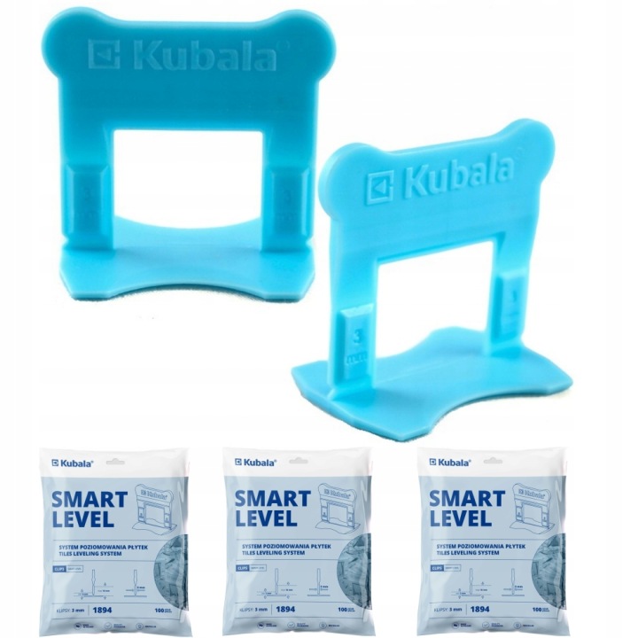 Kubala Smart Level Klipsy Pro Vyrovnávání Dlaždic 3MM Sada 300 Kusů