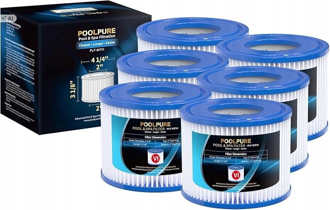 Poolpure Náhradní lázeňský filtr Bestway pro typ VI Coleman SaluSpa 90352E