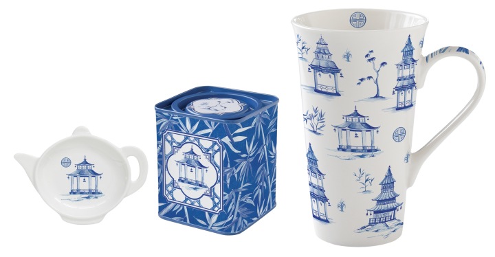 Velký porcelánový hrnek Pagoda Easy Life 600 ml plechovka skapek, minimalismus