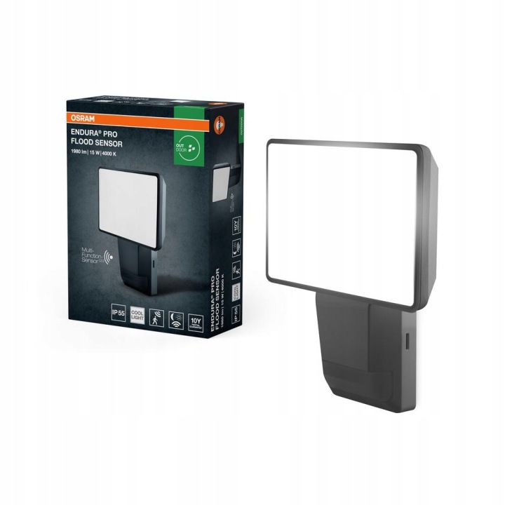 Led reflektor Snímač pohybu a soumraku 15W 4000K 1500lm IP55 Endura