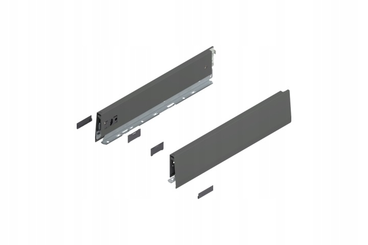 Blum 470M4002S Bok Merivobox, výška M (91 mm) 400 mm, antracit mat