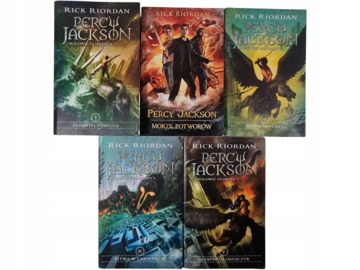 Zdjęcie egzemplarza: Percy Jackson i Bogowie Olimpijscy Tomy 1-5 / Rick Riordan zestaw