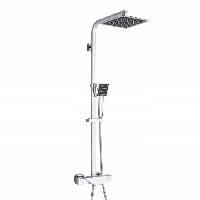 Sprchový Set Dešťová Sprcha Termostat Chrom