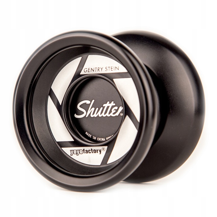 YoyoFactory Shutter Yoyo - професійні, нереагуючі, металеве йо-йо для трюків, чорні