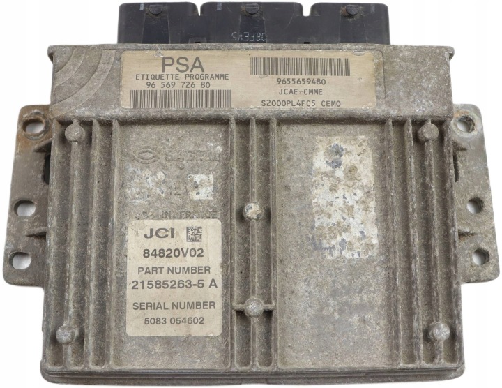 PEUGEOT 206 computer control unit of the engine 1.4 petrol 9655659480 9656972680