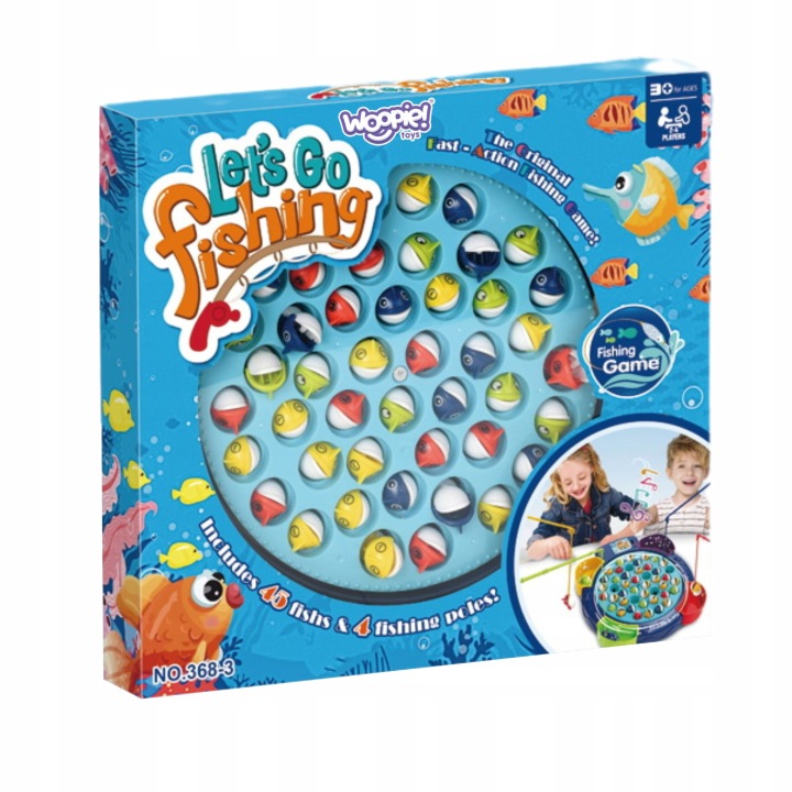 GRA ZRĘCZNOŚCIOWA RODZINNA ŁOWIENIE RYBEK WĘDKOWANIE 4 OS. WOOPIE