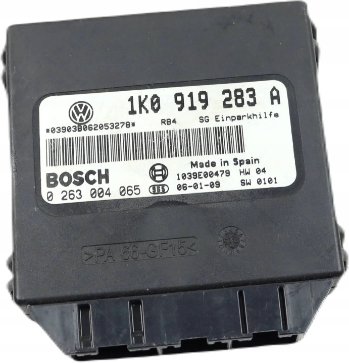 VW GOLF V TOURAN and module control unit of the parking CZUJNIKOW PDC 1K0919283A