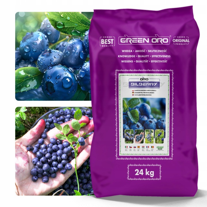 Hnojivo pro americkou borůvku 24 kg dlouhodobě působící až 100 dní Oro Bilberry