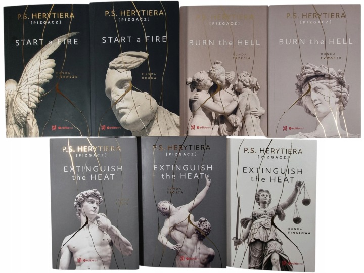 Zdjęcie egzemplarza: Trylogia Hell / Start a Fire / zestaw 7 książek / Barlińska P.S. Herytiera