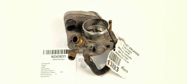 throttle flap A2C53192017 CHEVROLET ORLANDO